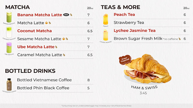 Da Vien Coffee Restaurant Menu – Fresh Vietnamese Coffee & Boba